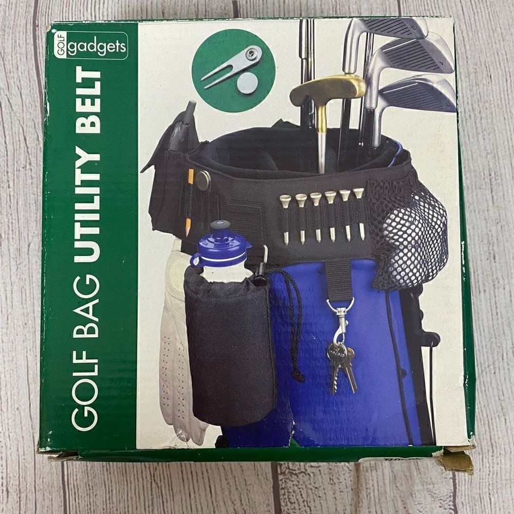 Golf Bag utility Belt brand new w/tees and divot tool
